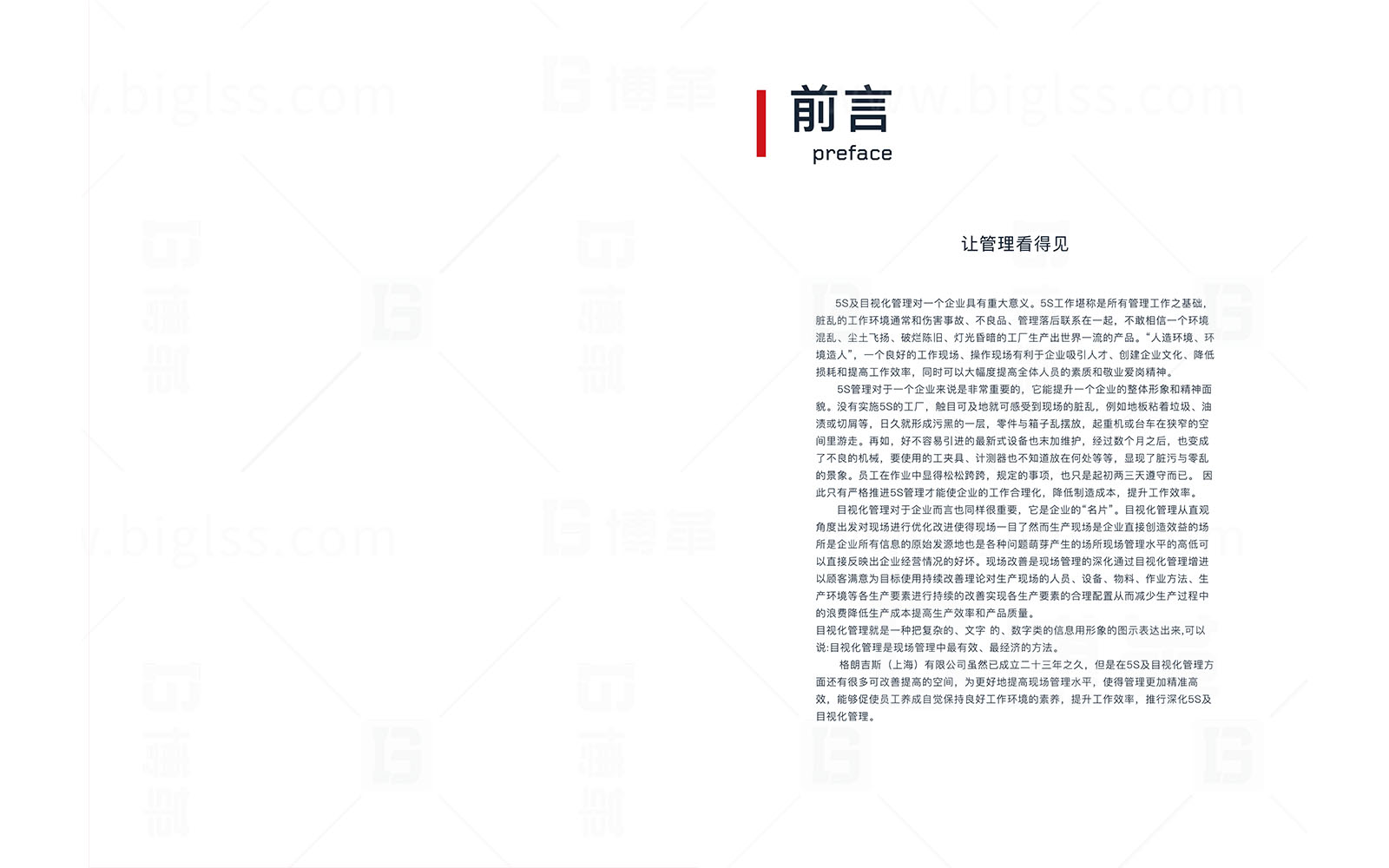 格朗吉斯 目視化設計 上海博革 博革咨詢